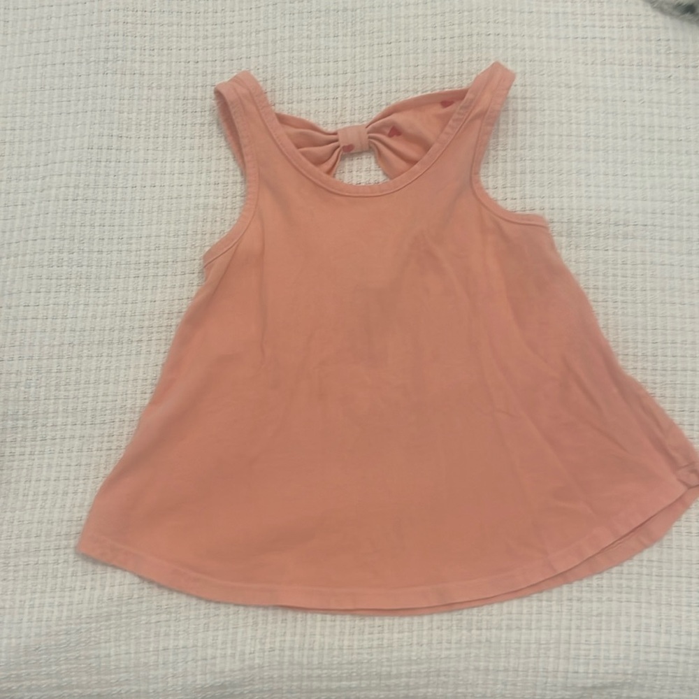 Joah Love Swing Tank with Knot Back heart print